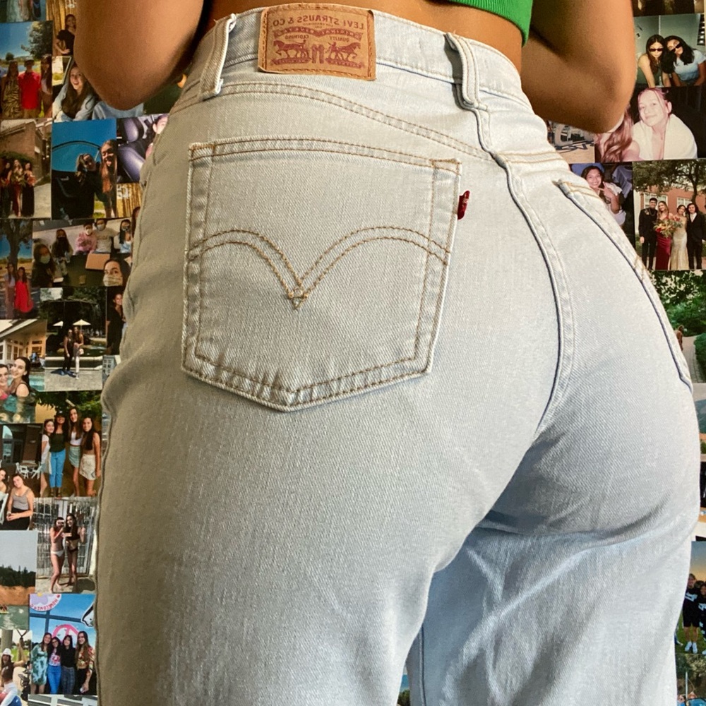 Levi’s high waisted taper jeans